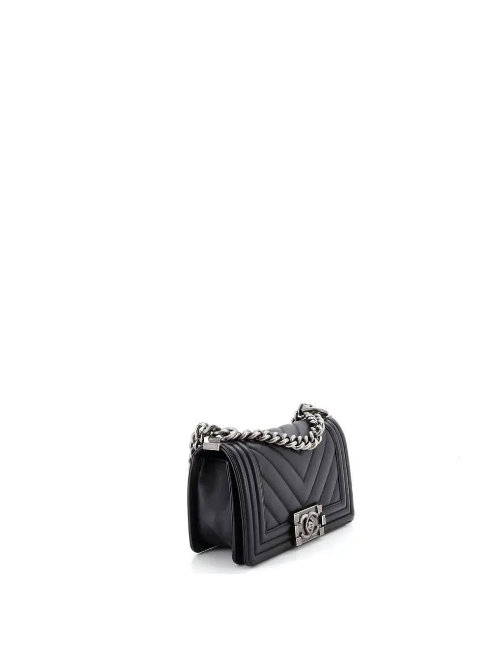 Chanel Boy Flap Bag Chevron Calfskin #277214C45B